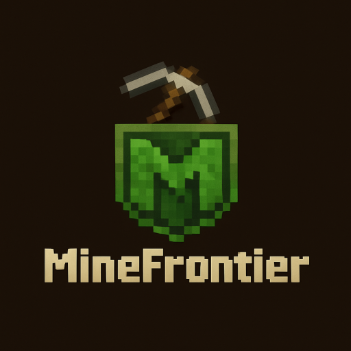The official logo of MineFrontier